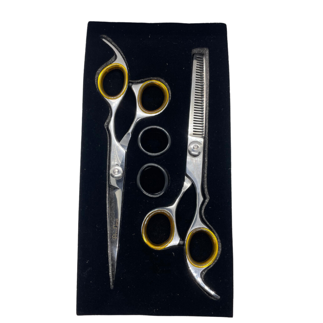 MIKE N DAD  Professional 6.5” Stainless Steel Haircut Scissors Thinning/Texturizing