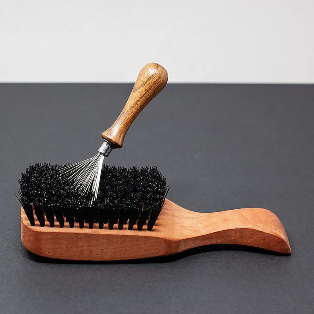 1pc Hair Brush Cleaner Mini Dirt Remover Home Travel Salon Rake With Metal  Wire Portable Comb Brush Wooden Handle Cleaning Tools - AliExpress